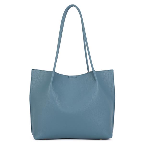 FAUX LEATHER TOTE BAG MINI CROSSBODY BAG SET WITH TEDDY BEAR BAG CHARM