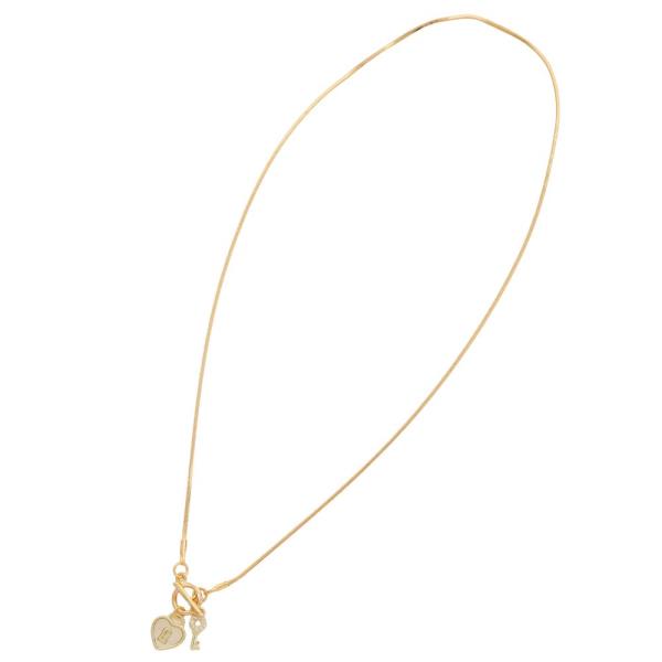 SODAJO DAINTY HEART LOCK KEY CHARM TOGGLE CLASP GOLD DIPPED NECKLACE