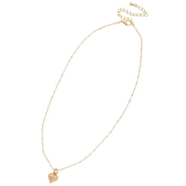 MINI HEART PENDANT DELICATE CHAIN NECKLACE