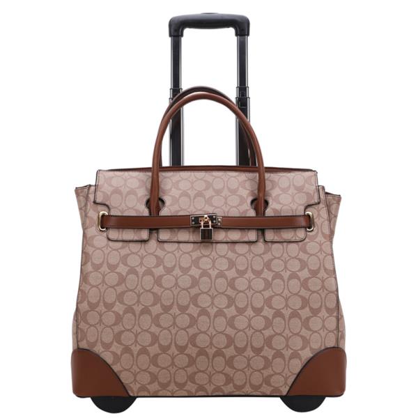 MONOGRAM ROLLING TRAVEL TOTE BAG