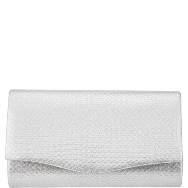 CLEAN FLAP TEXTURED ENVELOPE EVENING CLUTCH BAG