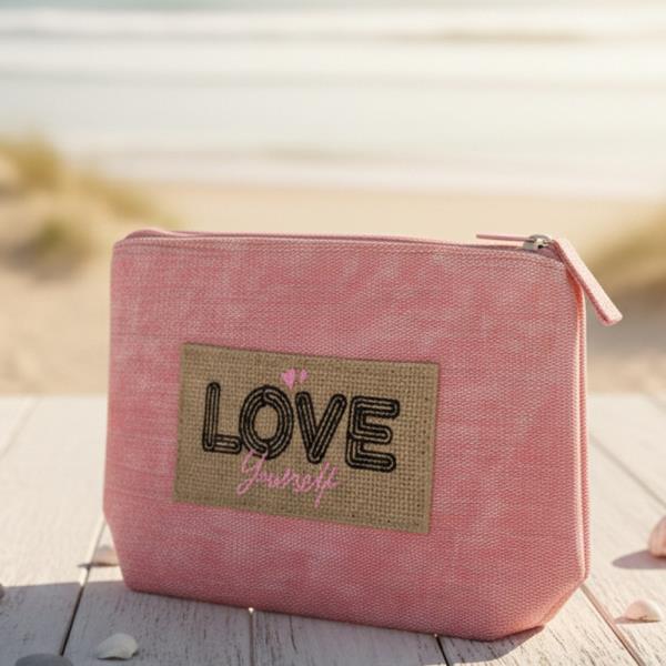 HOLIDAY PATCH VINTAGE COSMETIC POUCH