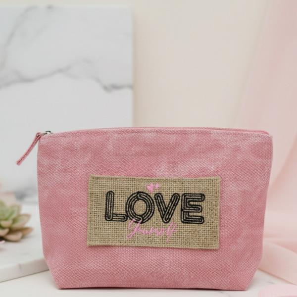 HOLIDAY PATCH VINTAGE COSMETIC POUCH