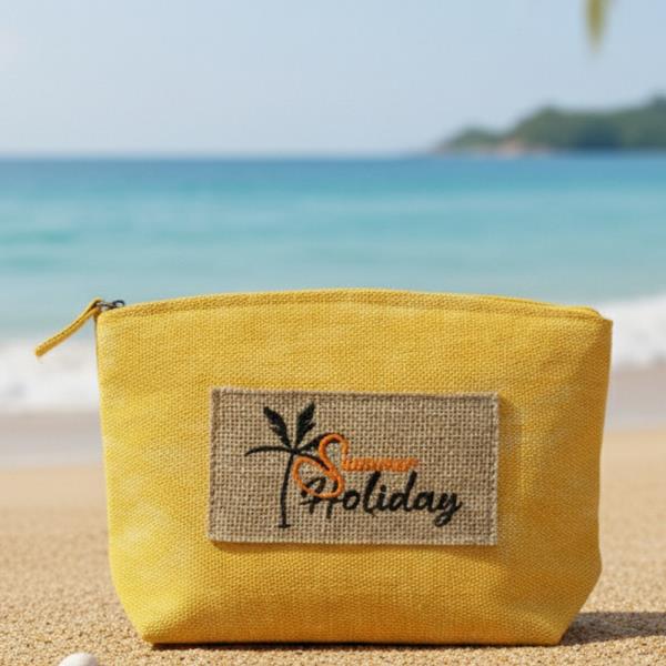 HOLIDAY PATCH VINTAGE COSMETIC POUCH