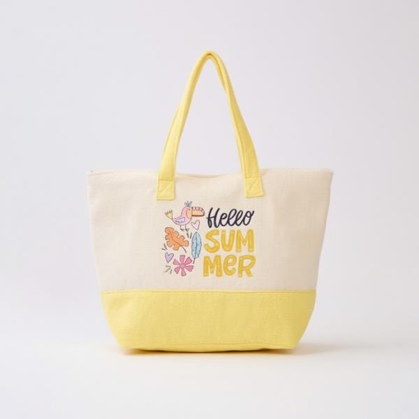 HELLO SUMMER TERRY TOTE BEACH BAG