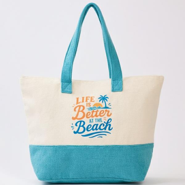 LIFE IS BETTER AT THE BEACH TERRY TOTE