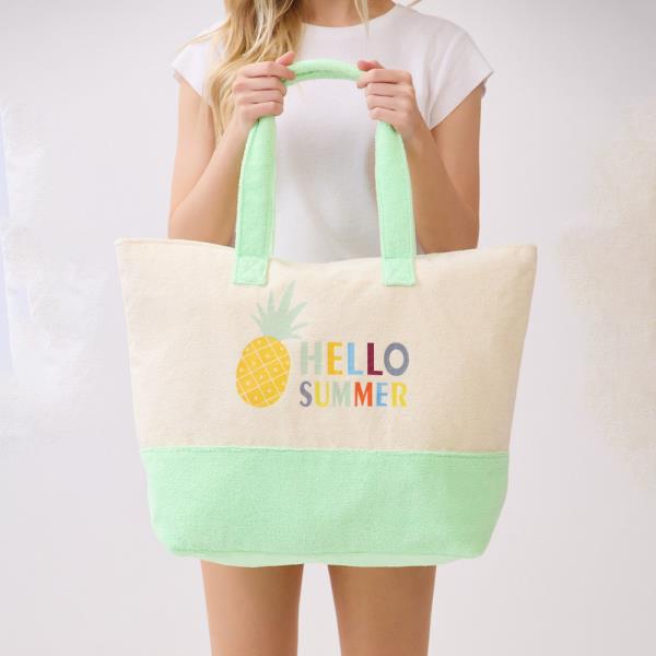 HELLO SUMMER TERRY TOTE