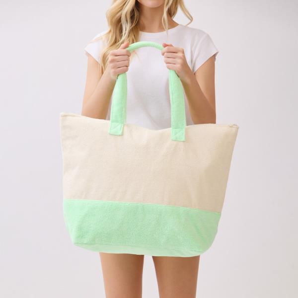 HELLO SUMMER TERRY TOTE