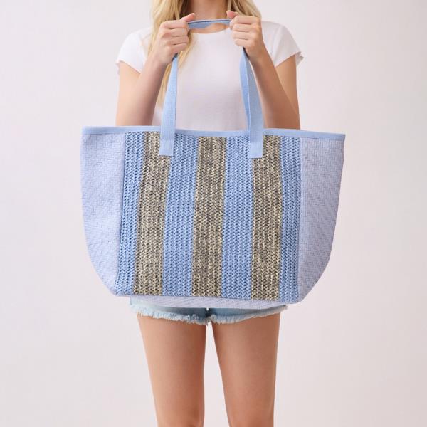 NAUTICAL STRIPE TOTE BAG
