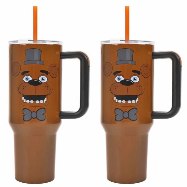 WHOLESALE HELLO KITTY PINK ON 13 OZ DOUBLE WALL PLASTIC WITH STRAW