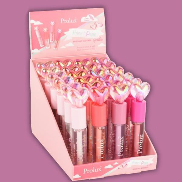 PROLUX HEART POPS BRILLANT Á LÉVRES / LIP GLOSS (24 UNITS)