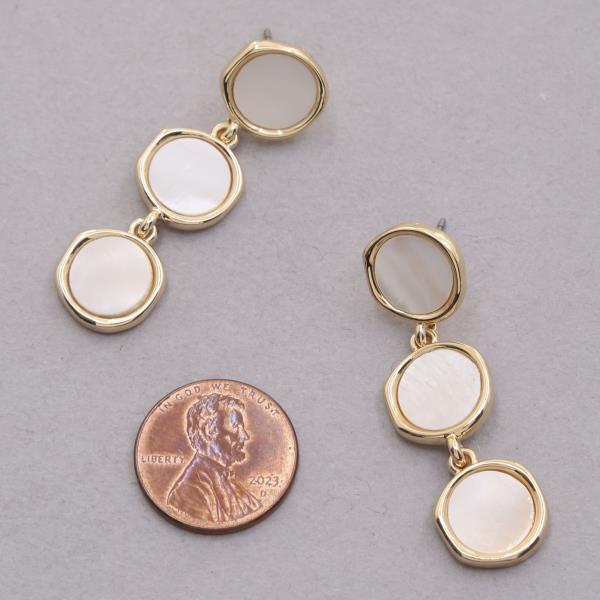 ROUND LINK DANGLE EARRING