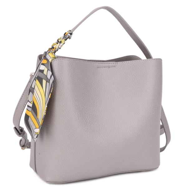 HOBO BAG WITH WRAP HANDLE SILKY SCARF