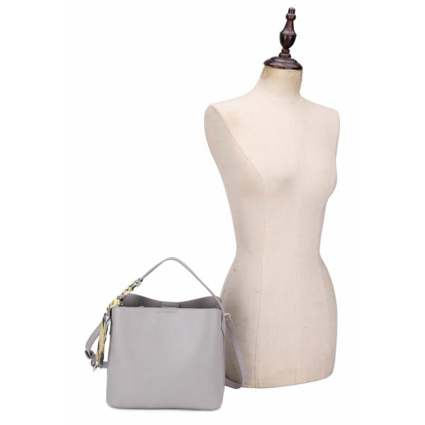 HOBO BAG WITH WRAP HANDLE SILKY SCARF