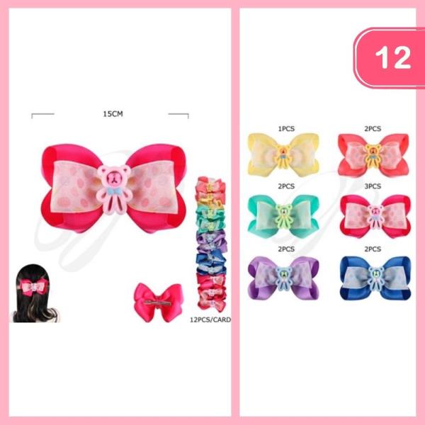 CUTE HAIR BOW (12 UNITS)