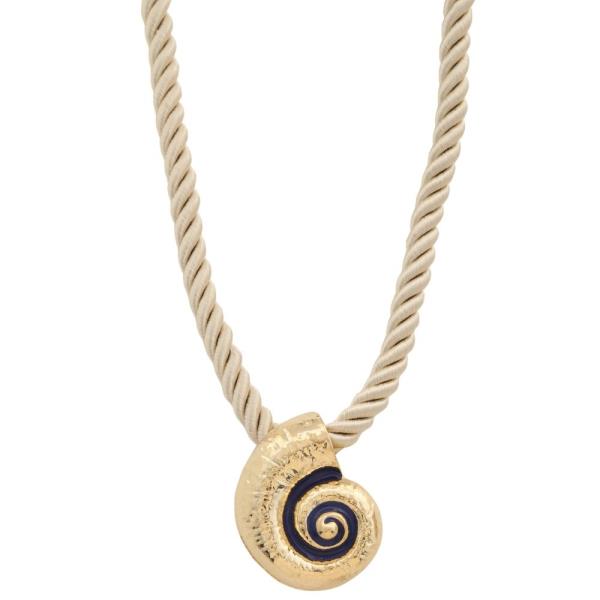 CORD SEALIFE NECKLACE