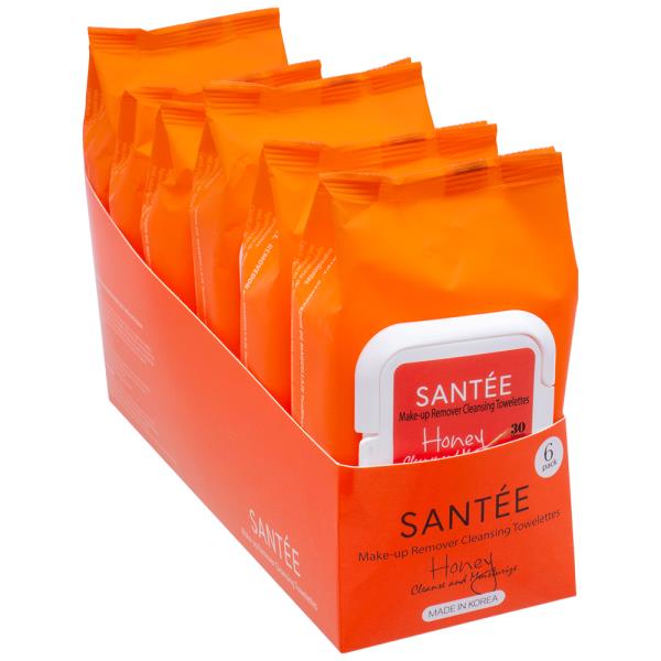SANTEE MAKE UP REMOVER CLEANSING TOWELETTES (6 UNITS)