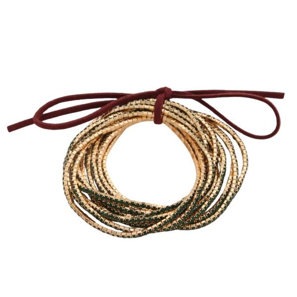 RHINESTONE BRACELET SET