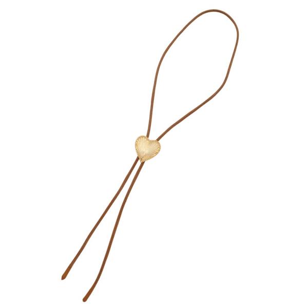 METAL HEART SLIDE Y NECKLACE