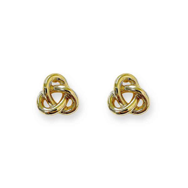 METAL KNOT STUD EARRING