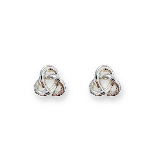 METAL KNOT STUD EARRING