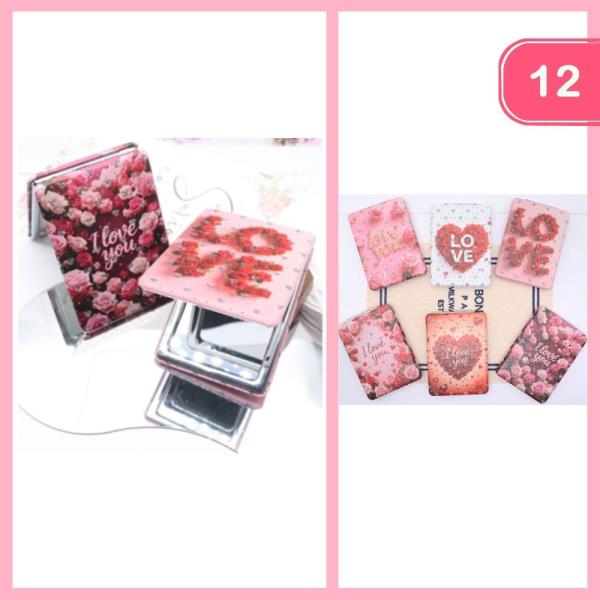 VALENTINES DAY COMPACT MIRROR (12 UNITS)