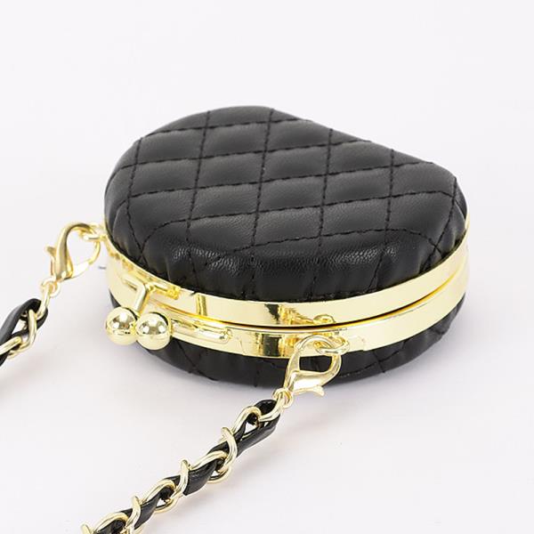 QUILTED FAUX LEATHER MINI CROSSBODY BAG