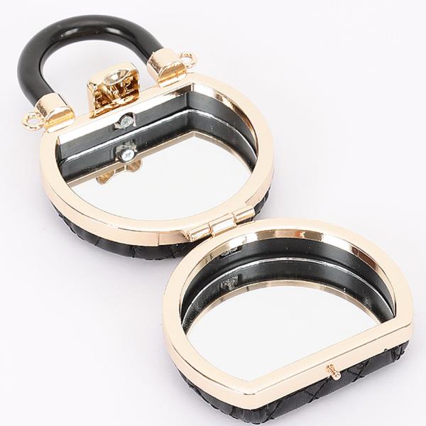 QUILTED FAUX LEATHER MINI CROSSBODY BAG