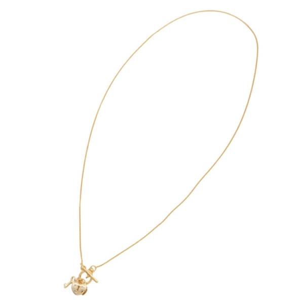 SODAJO HEART LOCK CHARM GOLD DIPPED NECKLACE