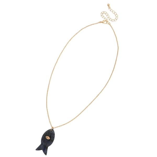 FISH PENDANT NECKLACE