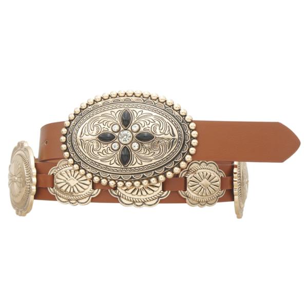 SW NORTH STAR OVAL CONCHO LINKED BELT