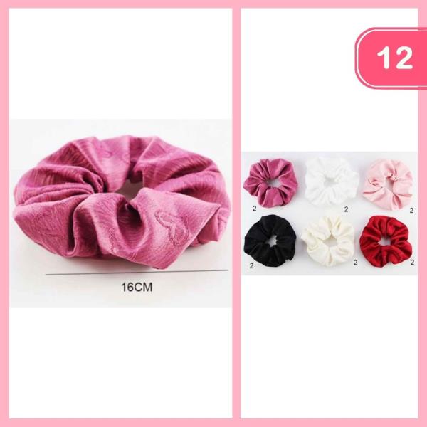 CUTE HEART HAIR SCRUNCHIE (12 UNITS)