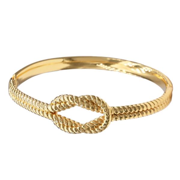 KNOT STAINLESS STEEL BANGLE BRACELET