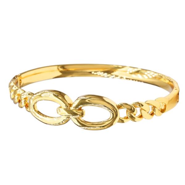 BOW KNOT STAINLESS STEEL BANGLE BRACELET