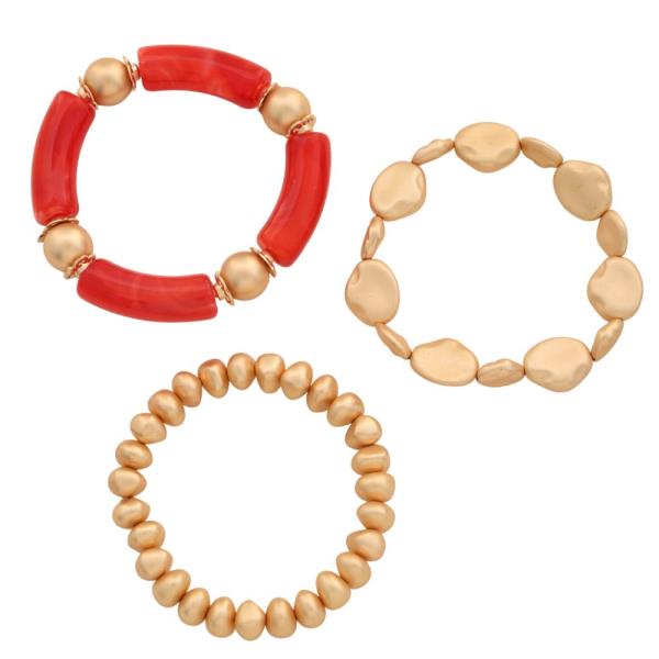 MIXED BEAD BRACELET SET