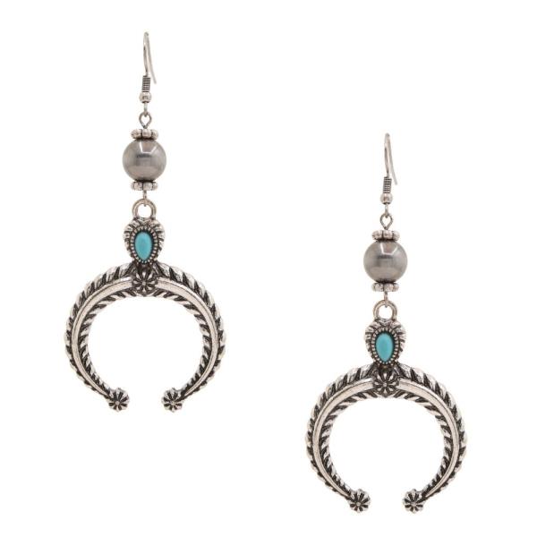 WESTERN HORESHOE DANGLE EARRING