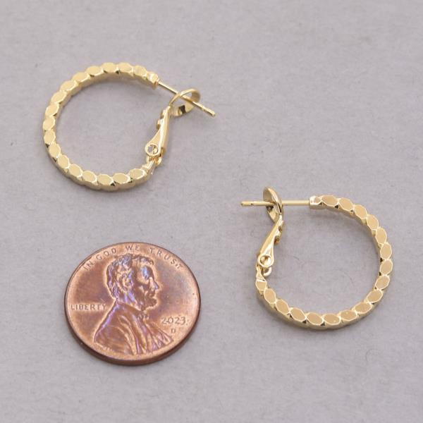14K GOLD DIPPED HYPOALLERGENIC HOOP EARRING