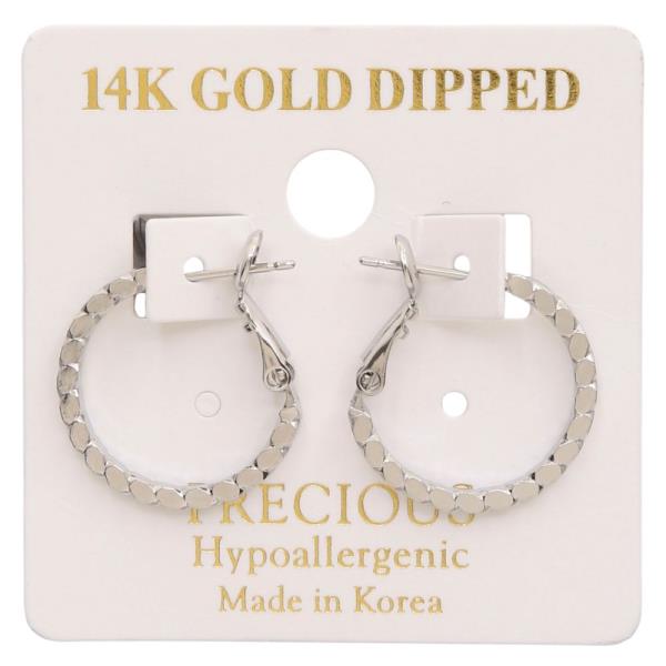 14K GOLD DIPPED HYPOALLERGENIC HOOP EARRING