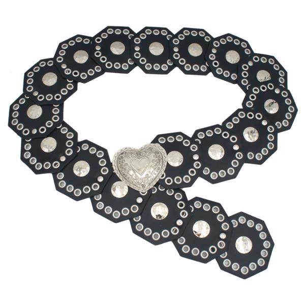 HEART IN HEXAGON DISC HIP BELT