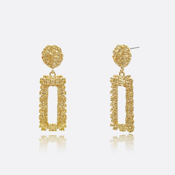 ROUGH TEXTURE STATEMENT EARRING