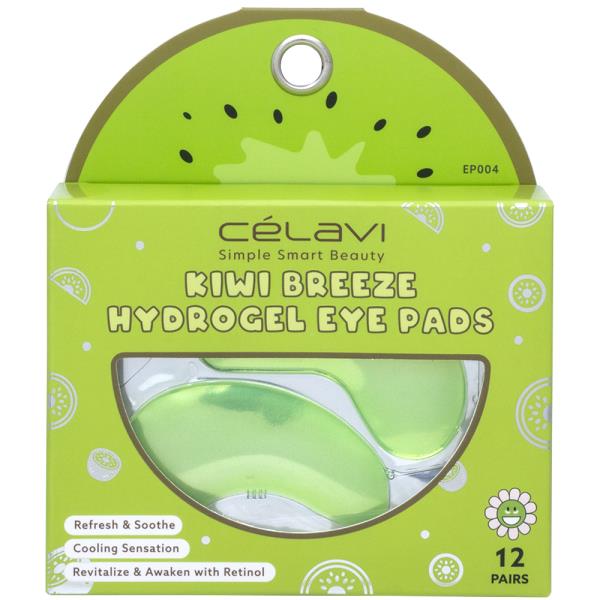 CELAVI KIWI BREEZE HYDROGEL EYE PADS 12 PAIRS
