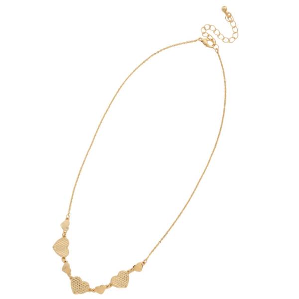 HEART CHARM METAL NECKLACE