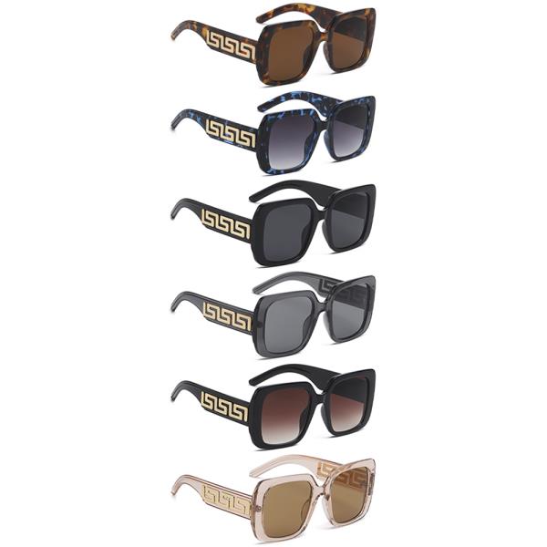 TRENDY SQUARE SUNGLASSES 1DZ