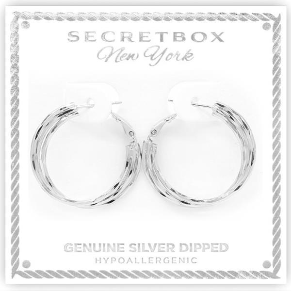 SECRET BOX GOLD DIPPED 3 LAYER PINCH HOOP