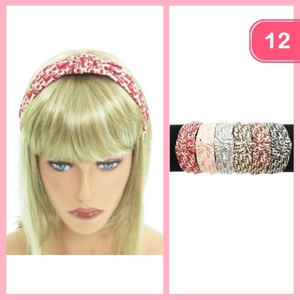 PATTERN KNOTTED HEADBAND (12 UNITS)