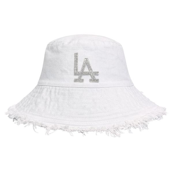 RHINESTONE LA BUCKET HAT