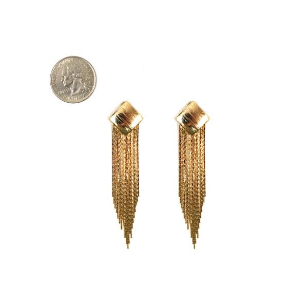 CHAIN FRINGE DROP EARRING