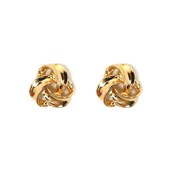 METAL KNOT STUD EARRING