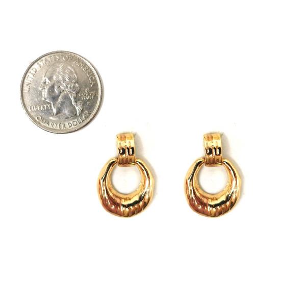 ROUND DROP DANGLE EARRING