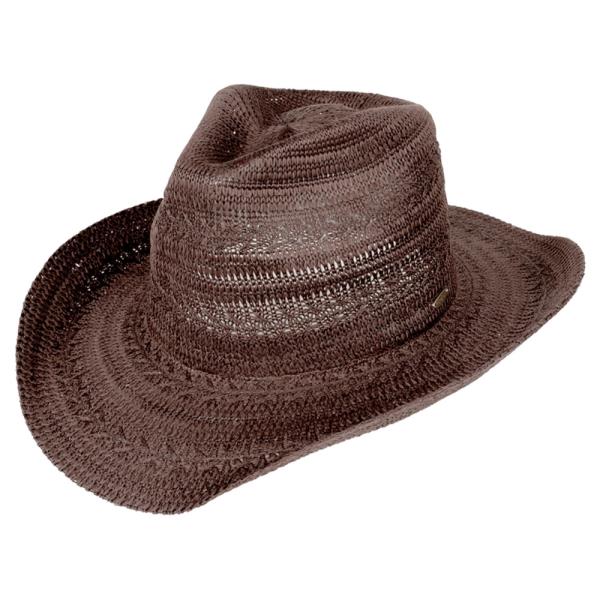 CC KNITTED COWBOY HAT WITH PATTERN